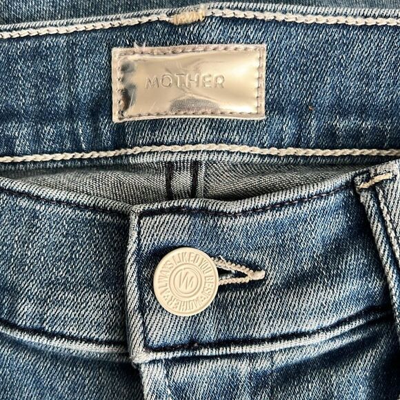 Mother Denim Stunner Zip Ankle Step Fray Jeans Size 24 EUC - Picture 7 of 9